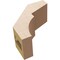 Ekena Millwork 3-inch W x 6-inch D x 6-inch H Monterey Rough Cedar Woodgrain TimberThane Knee Brace, Primed BRCUR03X06X06MONRCPR - alternate 3